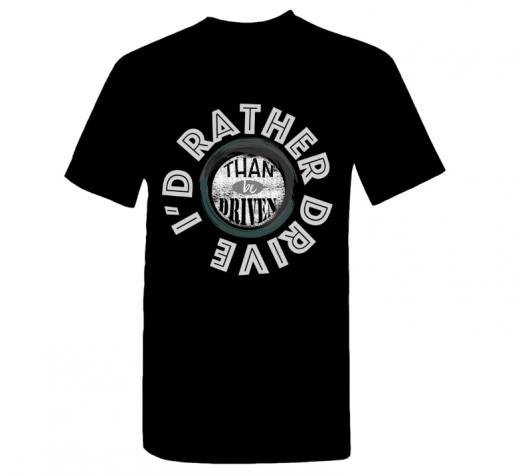 I'd Rather - T-shirt Gildan 5000 Black Unisex Adults