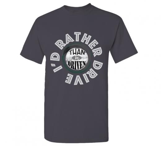 I'd Rather - T-shirt Gildan 5000 Charcoal Unisex Adults