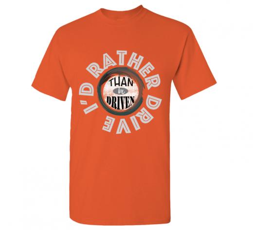 I'd Rather - T-shirt Gildan 5000 Orange Unisex Adults