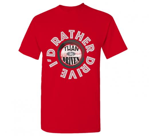 I'd Rather - T-shirt Gildan 5000 Red Unisex Adults