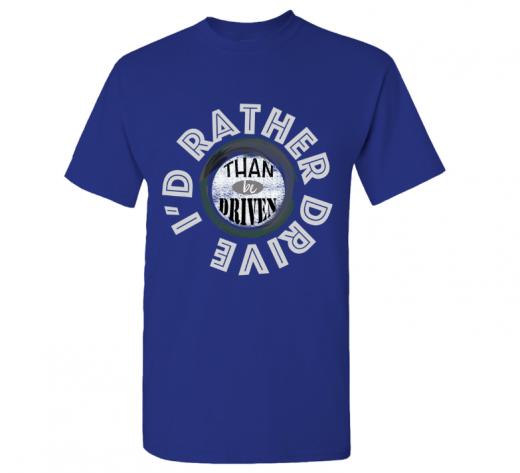 I'd Rather - T-shirt Gildan 5000 Royal Unisex Adults