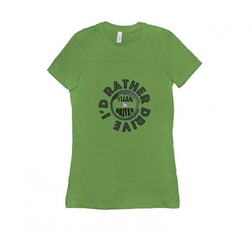 I'd Rather - T-shirt Bella + Canvas 6004 Leaf Women's Adults