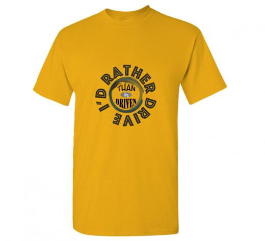 I'd Rather - T-shirt Gildan 5000 Gold Unisex Adults