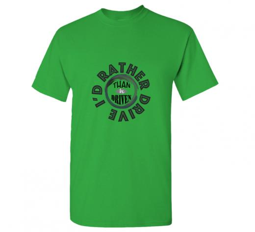 I'd Rather - T-shirt Gildan 5000 Irish Green Unisex Adults