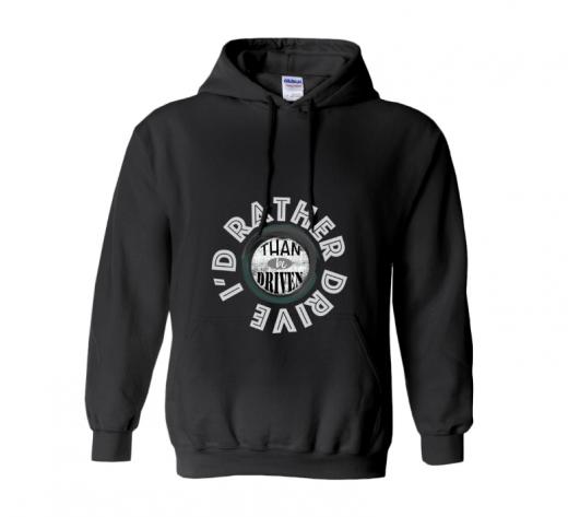 I'd Rather - Hoodie Gildan 18500 Black Unisex Teens