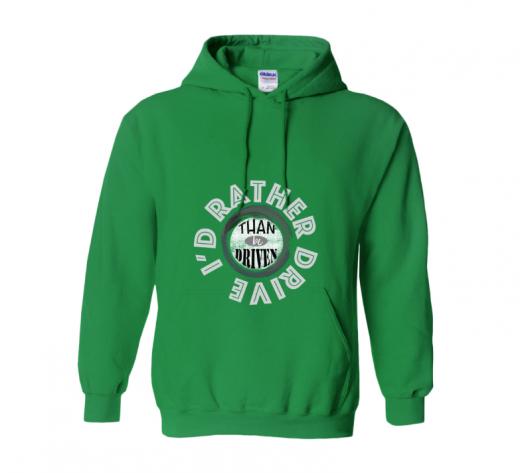 I'd Rather - Hoodie Gildan 18500 Irish Green Unisex Teens