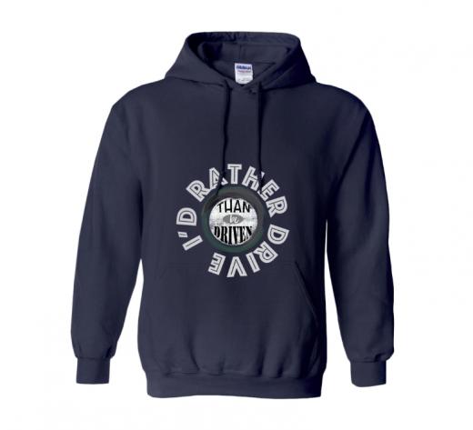 I'd Rather - Hoodie Gildan 18500 Navy Unisex Teens