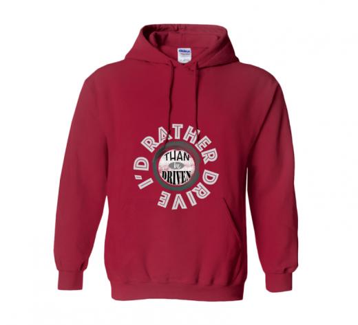 I'd Rather - Hoodie Gildan 18500 Red Unisex Teens