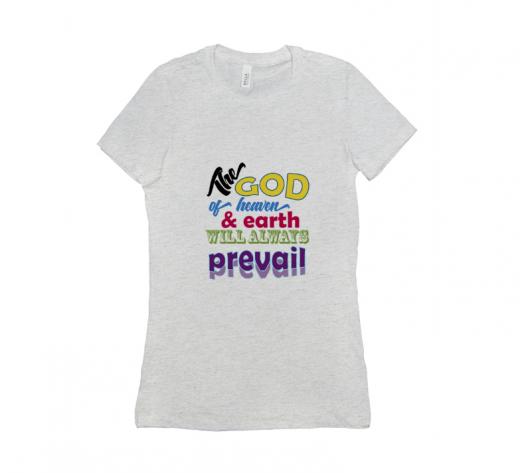 The God - T-shirt Bella + Canvas 6004 Ash Grey Women's Adults