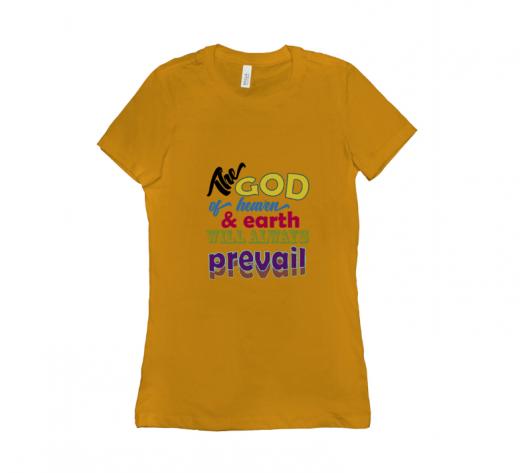 The God - T-shirt Bella + Canvas 6004 Gold Women's Adults