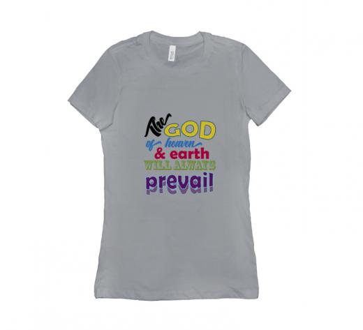 The God - T-shirt Bella + Canvas 6004 Silver Women's Adults