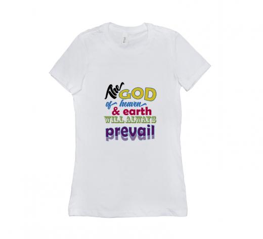 The God - T-shirt Bella + Canvas 6004 White Women's Adults