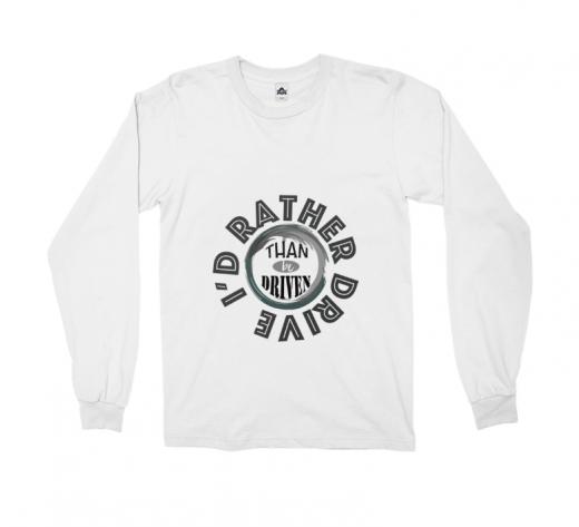 I'd Rather - Long Sleeve Alstyle 1304 White Unisex Adults