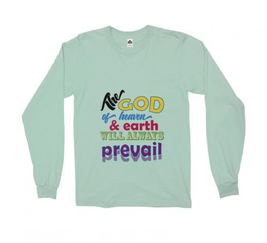 The God - Long Sleeve Alstyle 1304 Celadon Unisex Adults