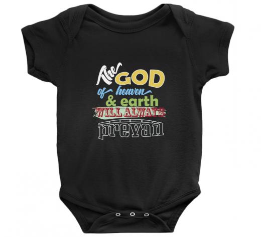 The God - Bodysuit Rabbit Skins RS 4400 Black Unisex Toddler