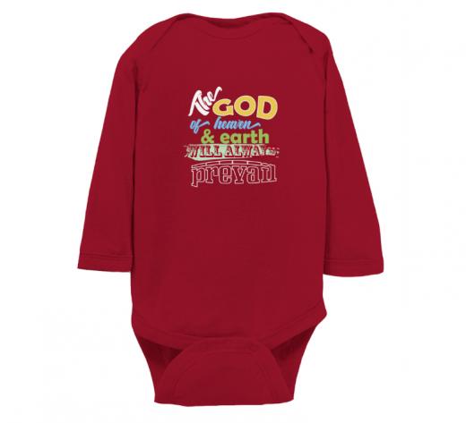 The God - Bodysuit Rabbit Skins LAT 4411 Red Unisex Toddler