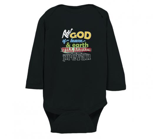 The God - Bodysuit Rabbit Skins LAT 4411 Black Unisex Toddler