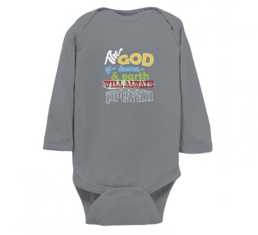 The God - Bodysuit Rabbit Skins LAT 4411 Heather Grey Unisex Toddler