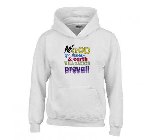 The God - Hoodie Gildan 18500B White Unisex Teens