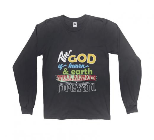 The God - Long Sleeve Alstyle 1304 Black Unisex Adults