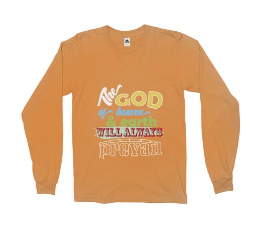 The God - Long Sleeve Alstyle 1304 Orange Unisex Adults