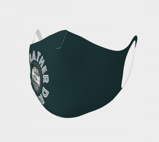 Reusable Face Mask - I'd Rather Dark Green Polyester Teens Small