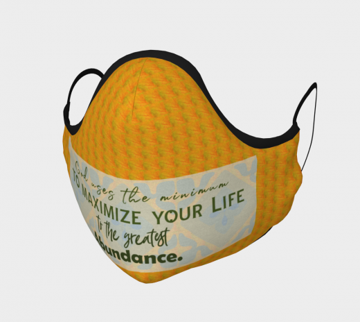 Reusable Face Mask - God Uses Polyester - Microtwill with 2 Filters Teens Small Autumn