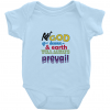 The God - Bodysuit Rabbit Skins RS 4400 Light Blue Unisex Babies