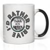 Ceramic Magic Mug Black 11-Oz I'd Rather