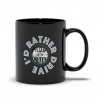 Glossy Ceramic Mug All Black 11-Oz I'd Rather 