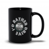 Glossy Ceramic Mug All Black 11-Oz I'd Rather 