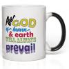 Ceramic Magic Mug Black 11-Oz The God