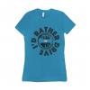 I'd Rather - T-shirt Bella + Canvas 6004 Medium Turquoise Women's