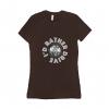 I'd Rather - T-shirt Bella + Canvas 6004 Medium Chocolate Women's