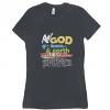 The God - T-shirt Bella + Canvas 6004 Medium Asphalt Women's