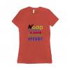 The God - T-shirt Bella + Canvas 6004 Medium Coral Women's